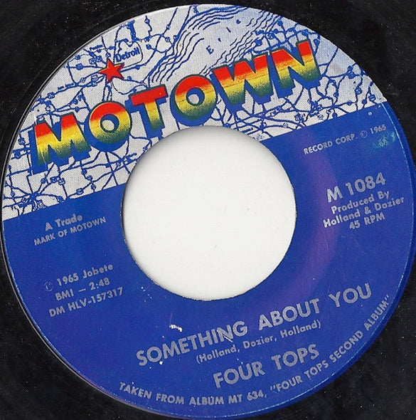 Four Tops : Something About You (7", Single, Mono)