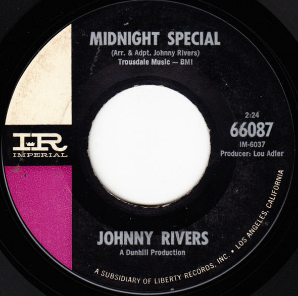 Johnny Rivers : Midnight Special (7", Single, Ind)