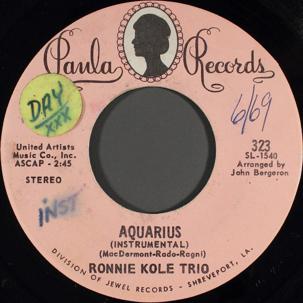 Ronnie Kole Trio : Happy Is Love (7")