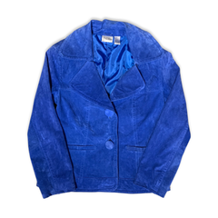Vintage Blue Suede Jacket - LAST CHANCE