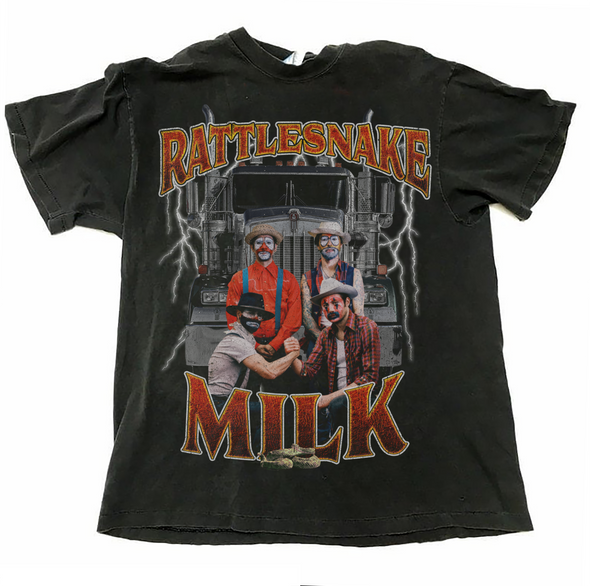 Rattlesnake Milk Printed Tee in Black