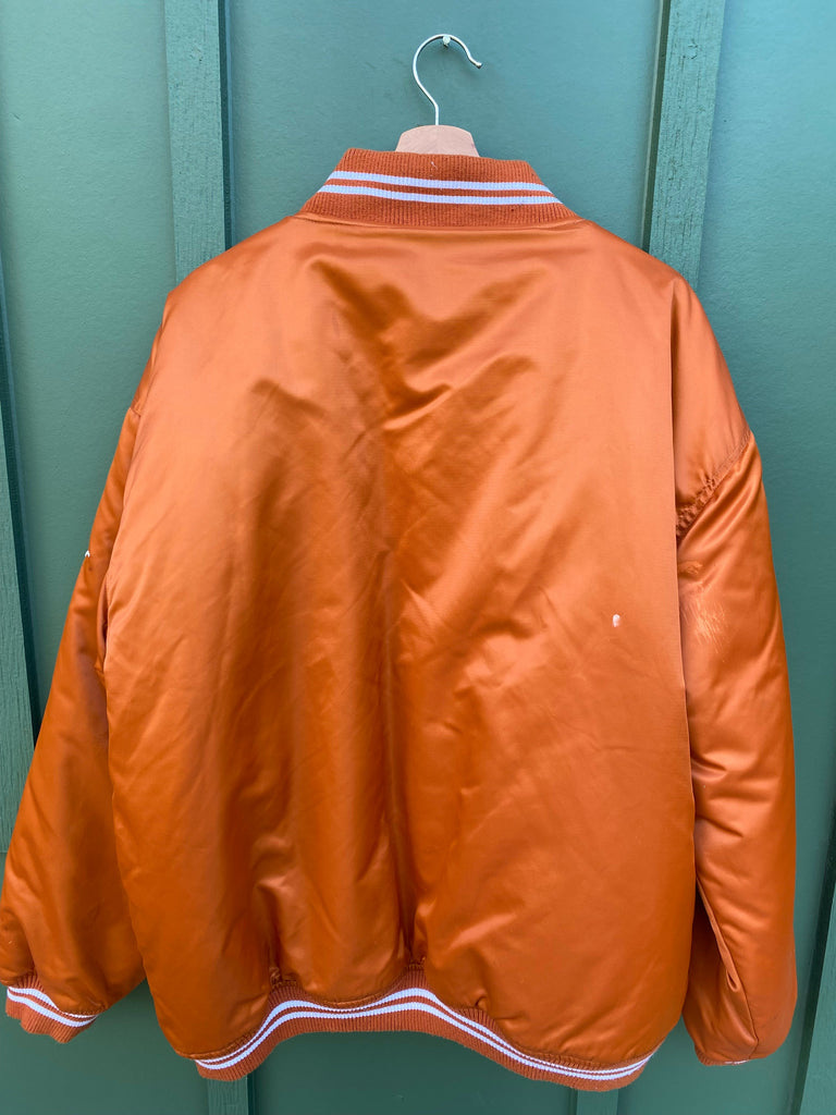 Vintage Y2K University of Texas Satin Spell Out Jacket (XL/XXL)
