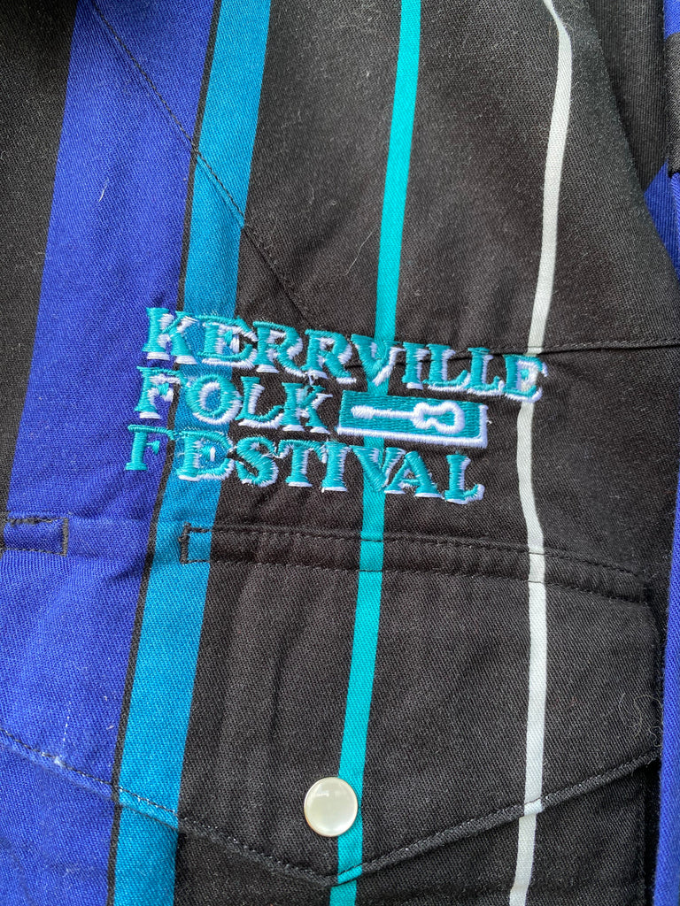 Vintage 90s Kerrville Folk Festival Pearl Snap Shirt (2XL)