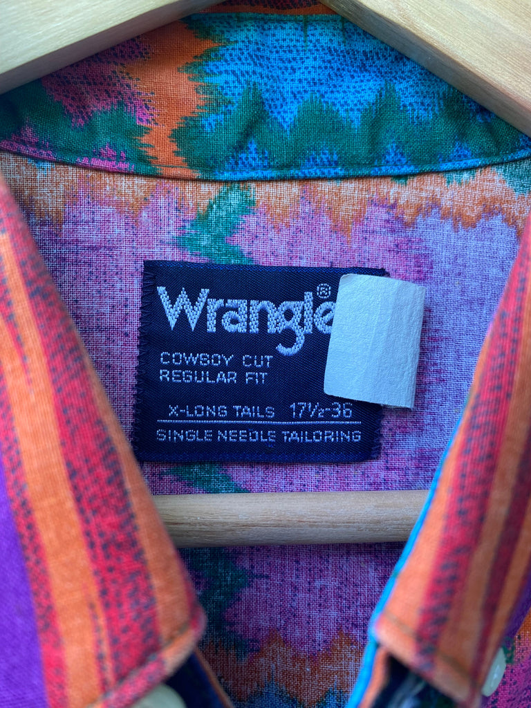 Vintage 90s Wrangler Brush-Popper Shirt (XL)