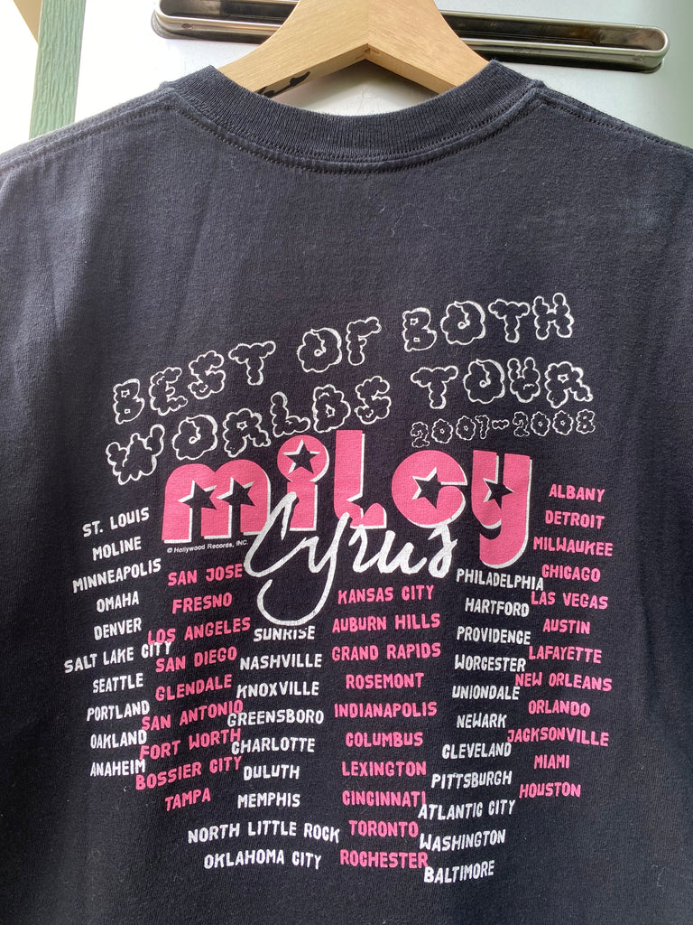 Vintage Y2K Miley Cyrus Tour Baby Tee (S)