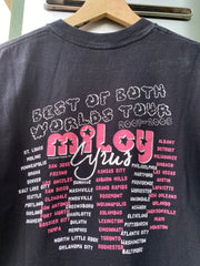 Vintage Y2K Miley Cyrus Tour Baby Tee (S)