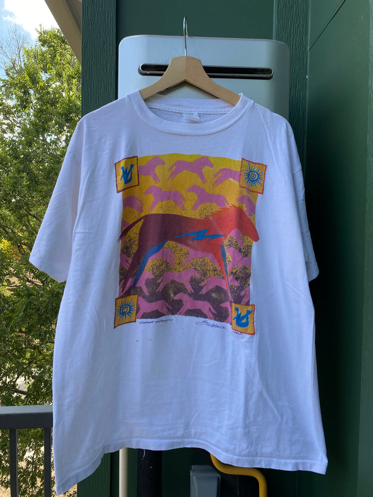 Vintage 90s Horse Art Tee (L)