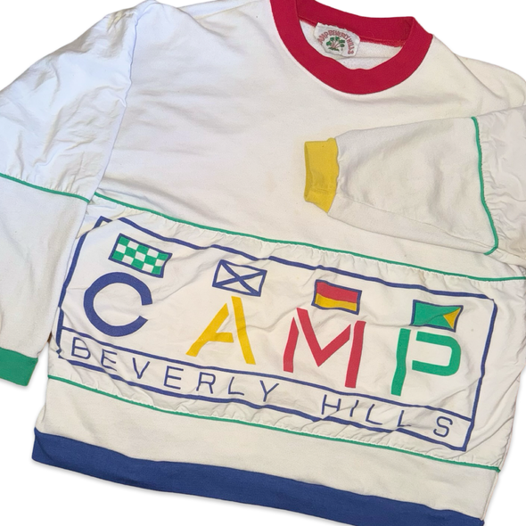 Vintage Camp Beverly Hills Color block pullover