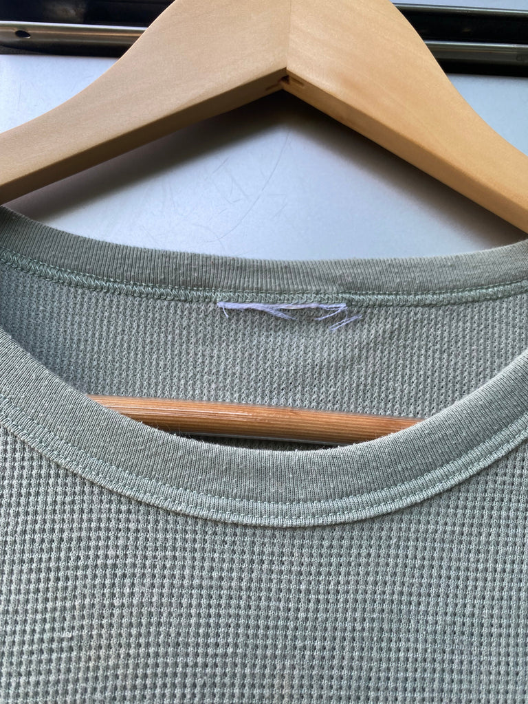 Y2K Harley Davidson Waffle-Knit Thermal Top (S/M)