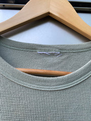 Y2K Harley Davidson Waffle-Knit Thermal Top (S/M)