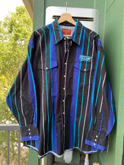 Vintage 90s Kerrville Folk Festival Pearl Snap Shirt (2XL)