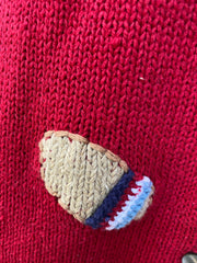 Vintage 90s Shopping Bag Knit Cardigan (S/M)