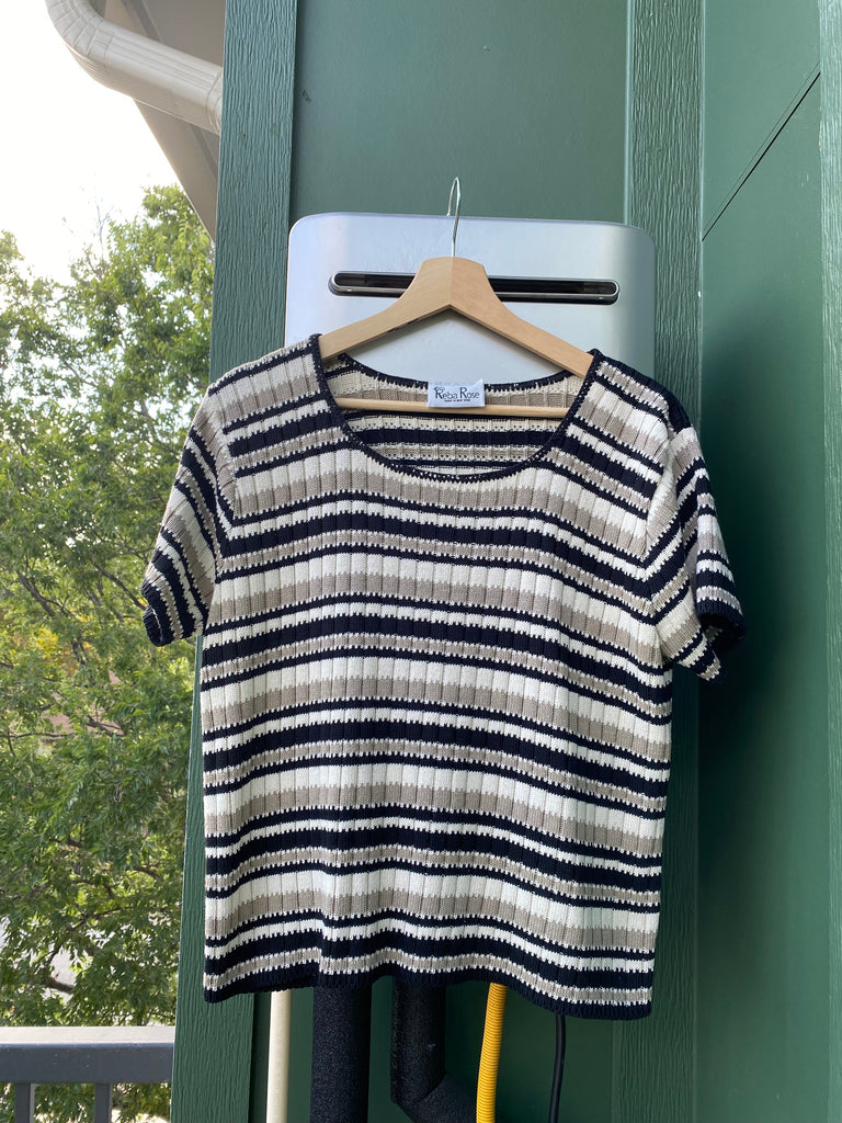 Vintage 80s Cropped Sweater Top (S/M)