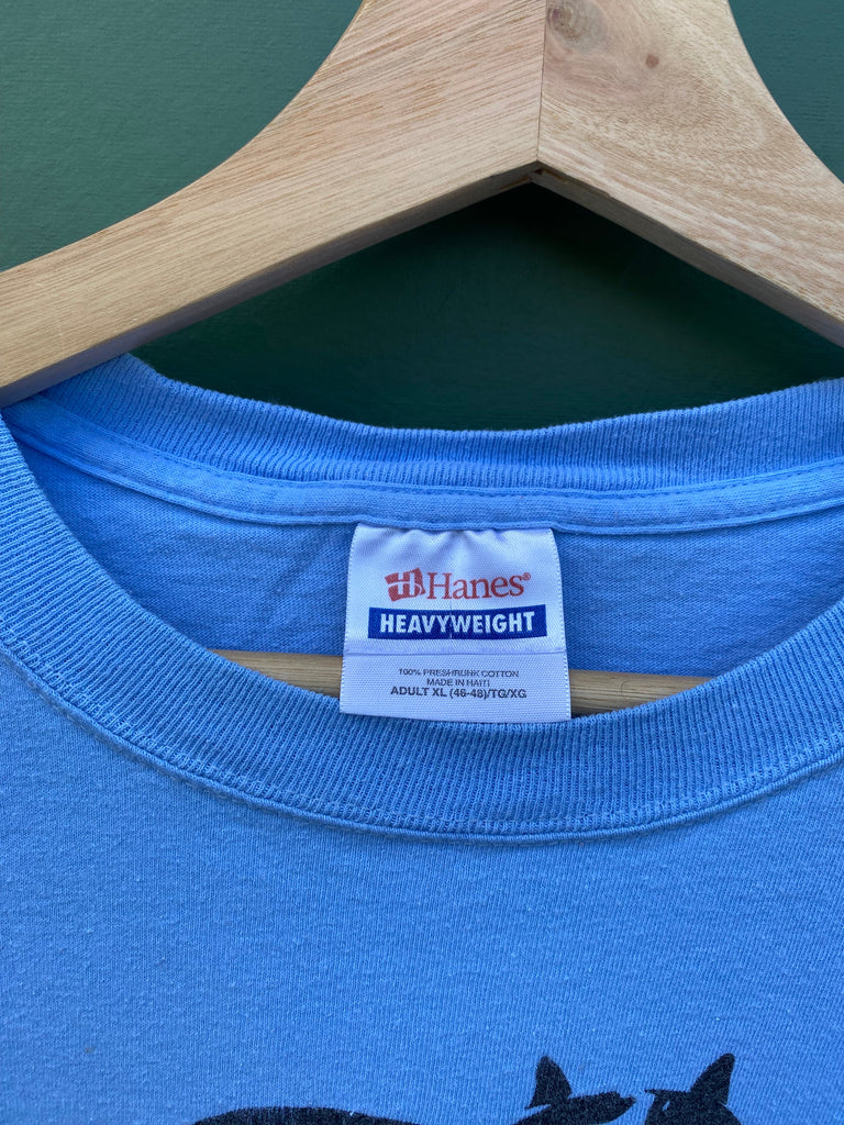 Vintage 90s Cat Tee (L/XL)