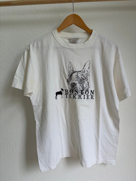 Vintage Y2K Boston Terrier Tee (M)