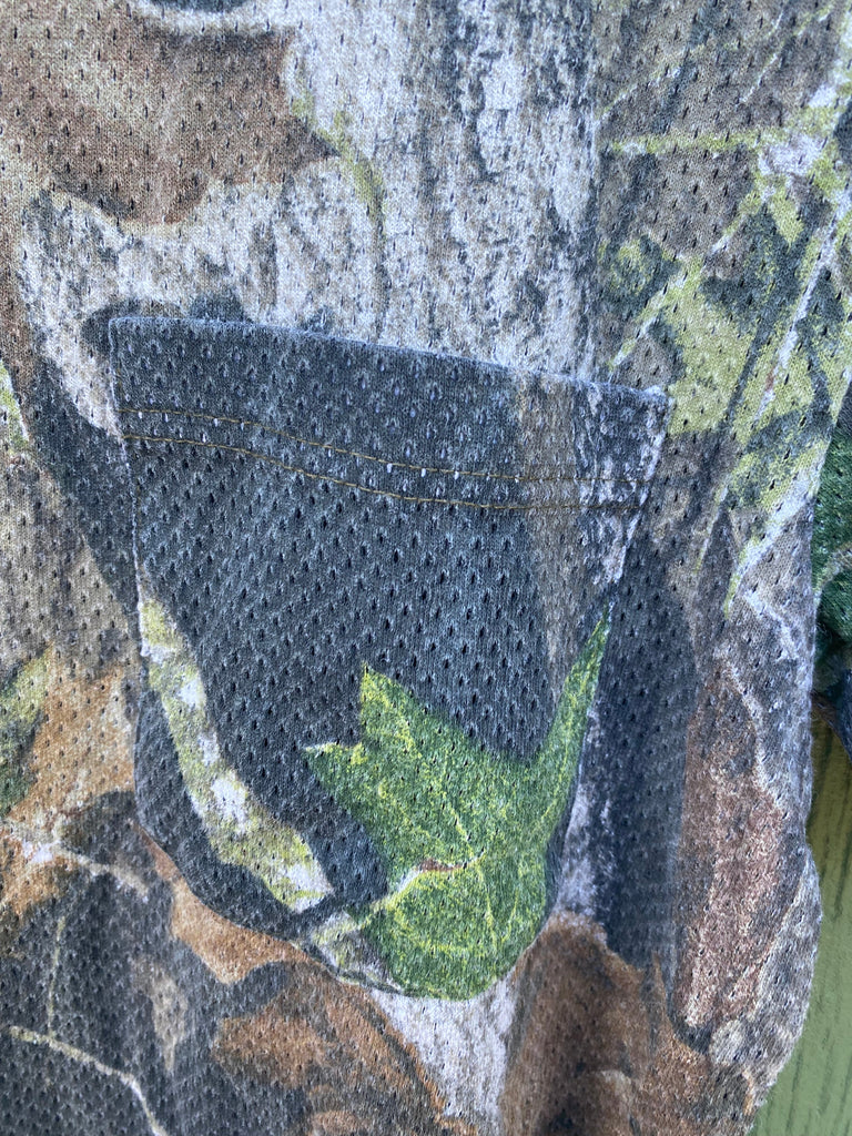 Vintage 90s Camo Thermal Tee (S/M)