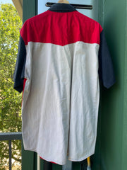 Vintage 90s Express Riders Western Aztec Short Sleeve Button-Up (XL)