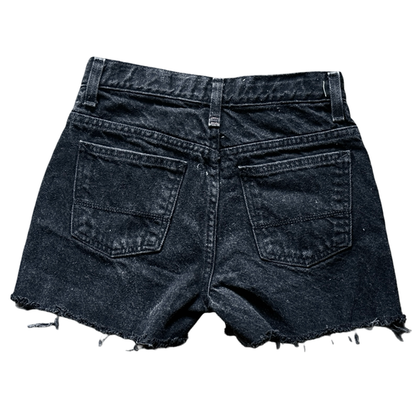 Vintage Black Denim Hot Shorts (24)