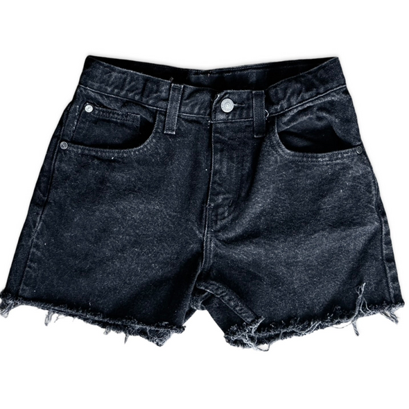 Vintage Black Denim Hot Shorts (24)