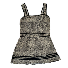 Vintage Animal Print Skort Dress