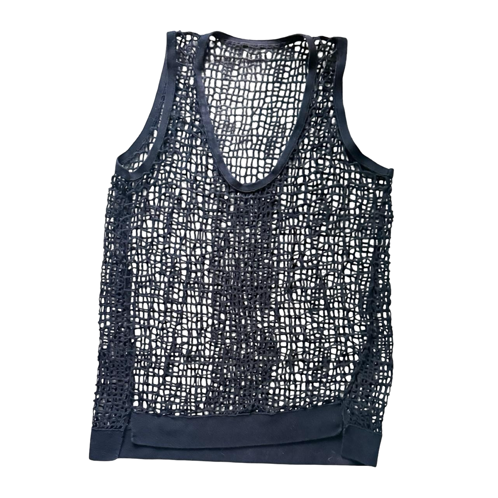 Vintage Black Woven Tank