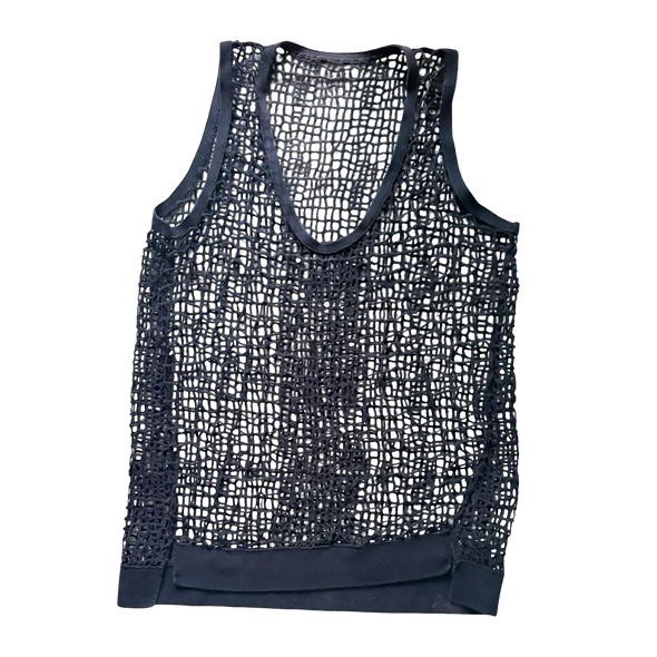 Vintage Black Woven Tank
