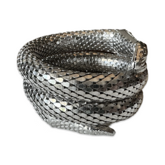 Vintage Whiting and Davis Silver Snake Bracelet