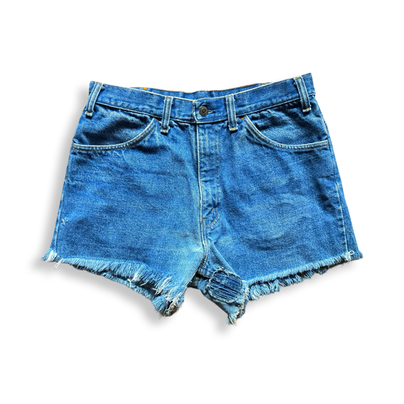 Vintage 90s Patched Denim Shorts (30)