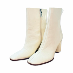 Y2K Patent White Boots
