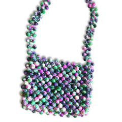 Stone Beaded Shoulder Bag