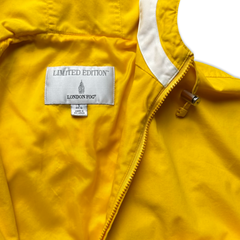 Vintage 80s Yellow Lands End Zipup Jacket