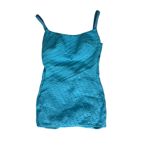 Vintage 60s Teal Swim Dress