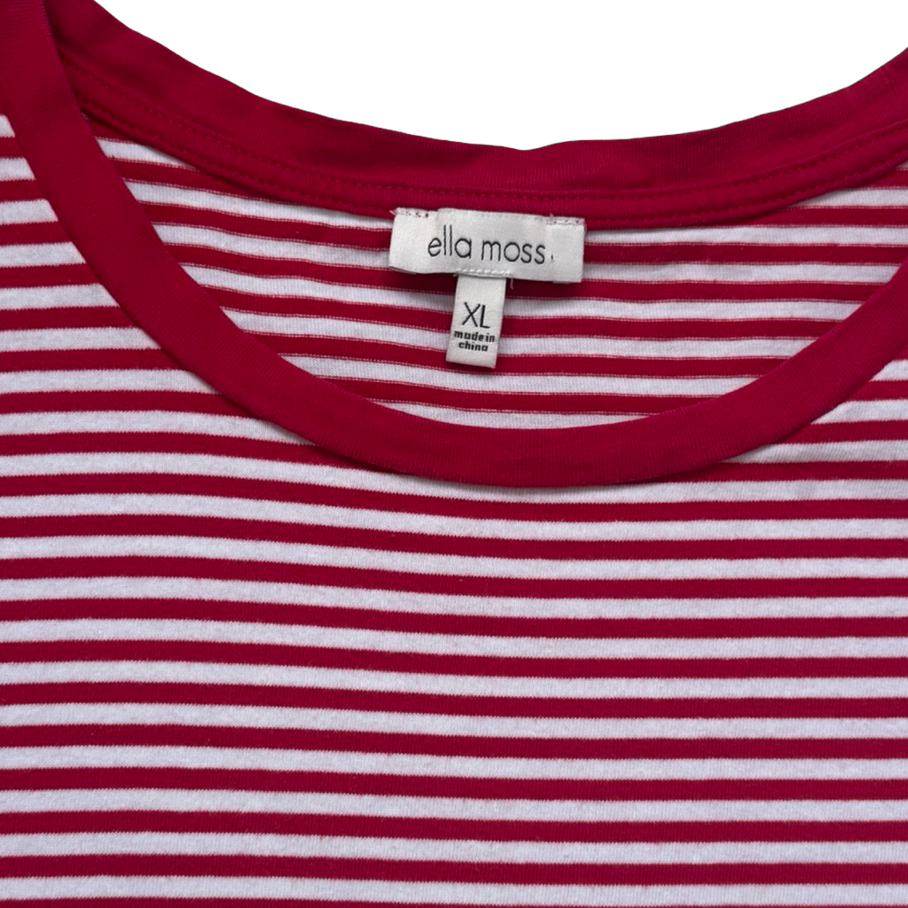 Y2K Red Striped Tee (XL)