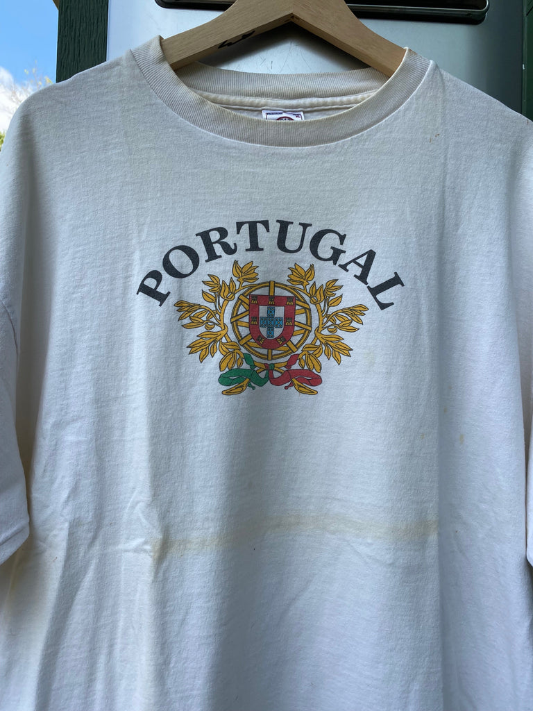 Vintage 90s Distressed Portugal Tee (L/XL)