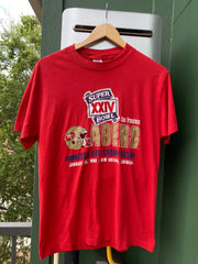 Vintage 80s 49ers Super Bowl Tee (S/M)