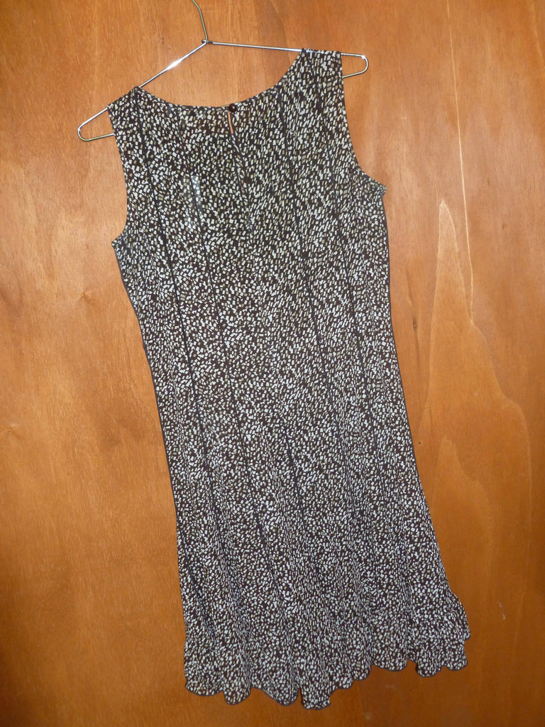 Brown Sheer Confetti Dress (14P)