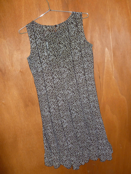 Brown Sheer Confetti Dress (14P)