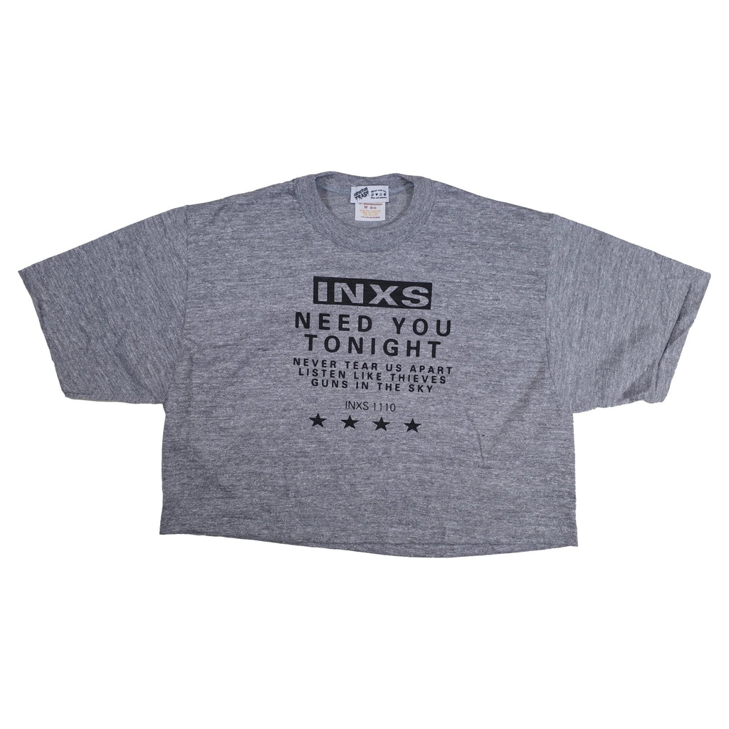 Need You Tonight - Heather Gray Crop (Black)