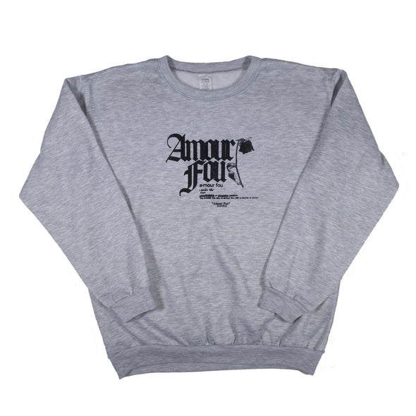 Amour Fou: Heather Gray Crewneck