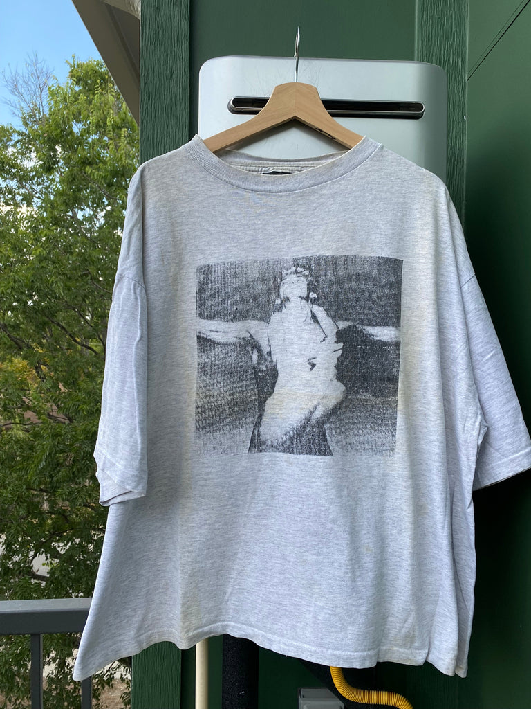 Vintage 90s Distressed Boxy Fit Bum Equipment Art Tee (XL)