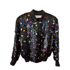 Vintage 70s Neiman Marcus Sequin Bomber Jacket