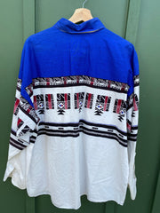 Vintage 90s Brooks and Dunn Aztec Button-Up (XL)