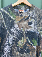 Vintage 90s Camo Thermal Tee (S/M)