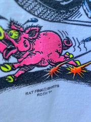 Vintage 90s Rat Fink Hot Rod Tee (M)