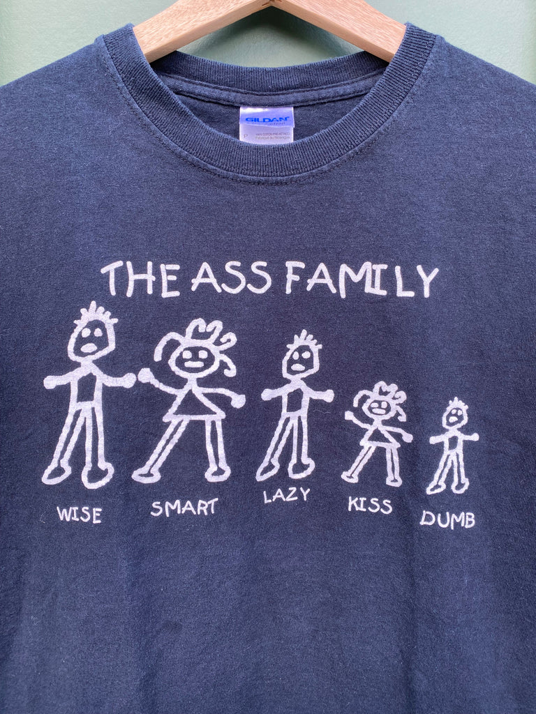 Vintage Y2K Ass Family Joke Tee (S)