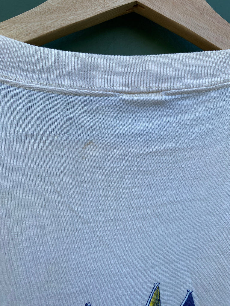 Vintage 70s Crazy Hawaii Sail Boat California Tee (M/L)