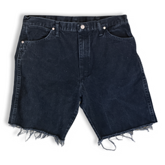 Vintage 90s Wrangler Black Denim Shorts