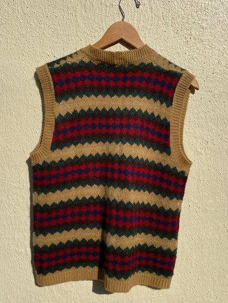 90s Knitted Pattern Vest (S/M)