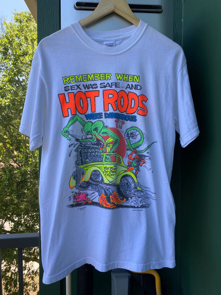 Vintage 90s Rat Fink Hot Rod Tee (M)