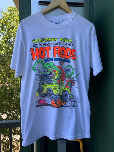 Vintage 90s Rat Fink Hot Rod Tee (M)